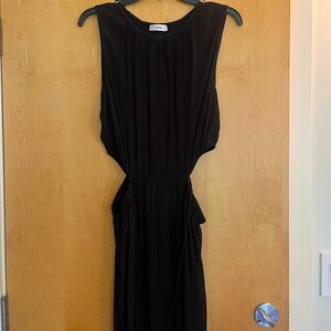 Mango Black Sleeveless Sheath Dress